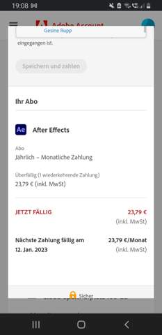 DRINGEND:Adobe Zahlung fällig?
