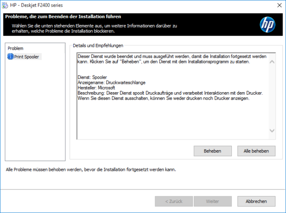 Fehlermeldung 2 - (Drucker, drucken, print-spooler)