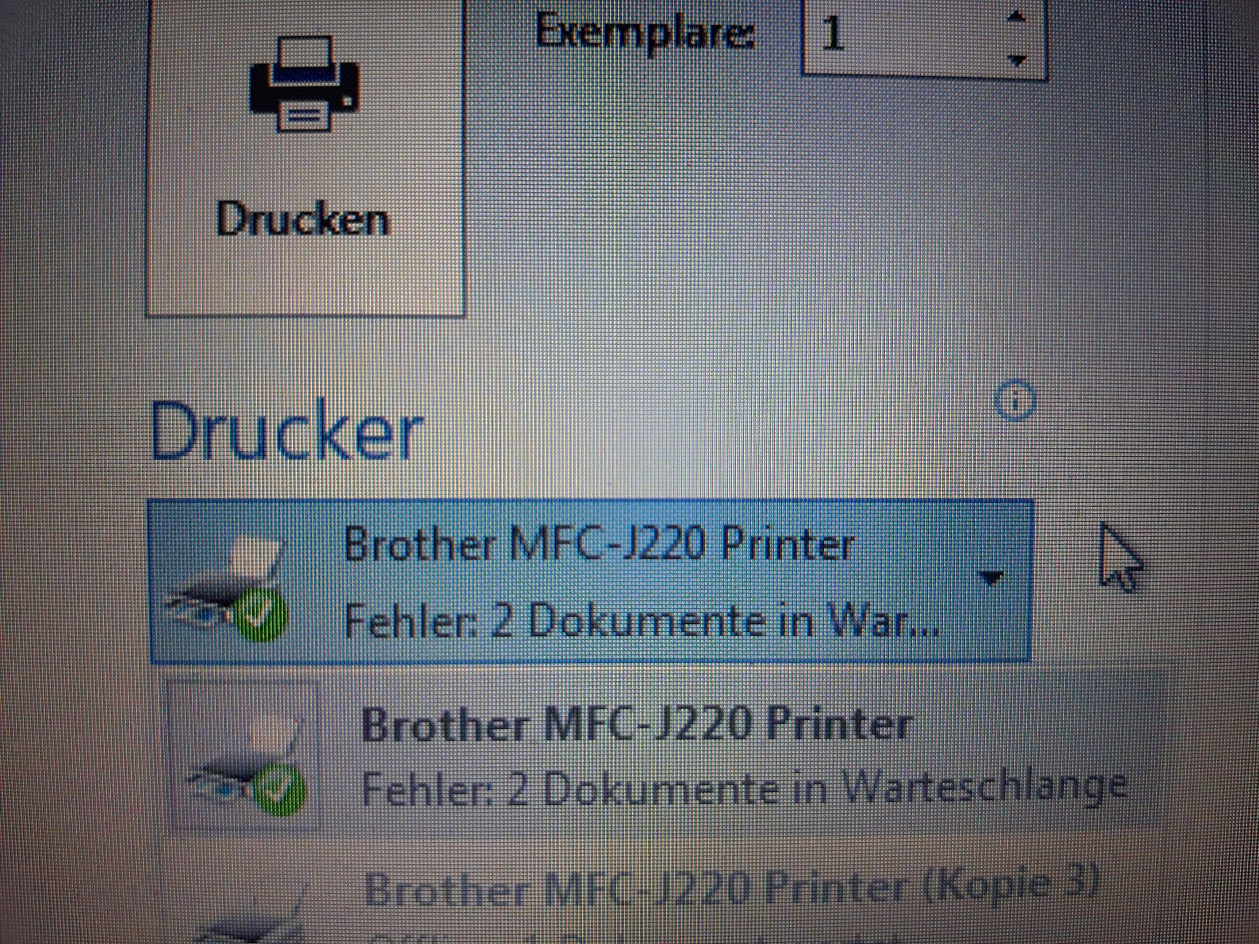Drucker druckt nicht und zeigt Warteschlange an? (Computer, Microsoft Word)