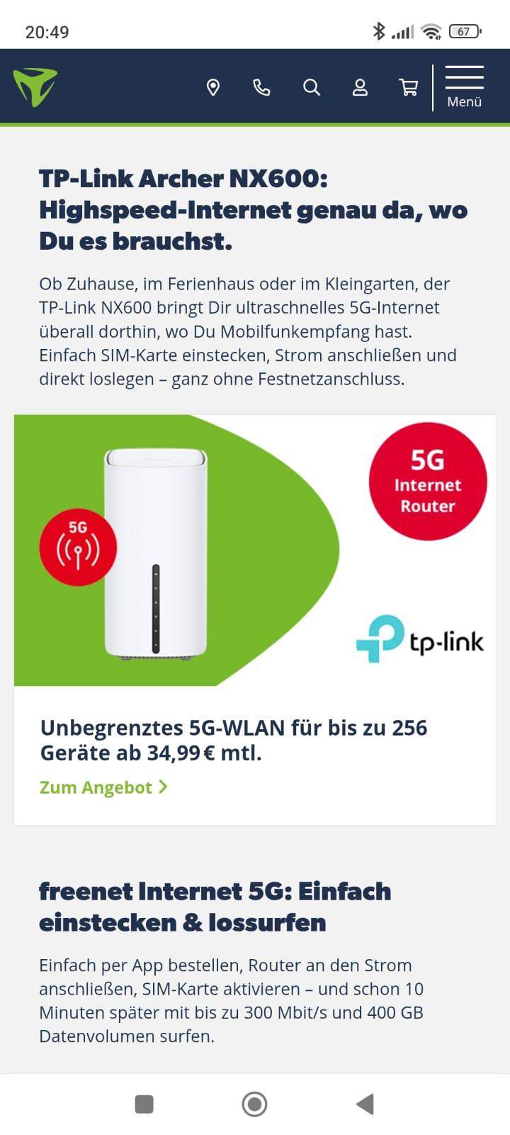 DSL oder 5G? (Internet, WLAN, Netzwerk)