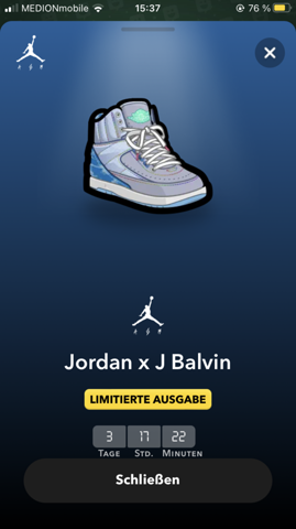 Dürfte eure Tochter mit 15 die Limitierten Schuhe Jordan X J Balvin von Snapchat tragen?