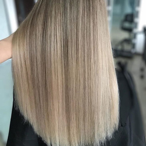 Dunkle Haare Zu Balayage Friseur Blond Braun