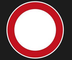 Durchfahrt verboten 3,5 Tonnen Aufkleber Kreis