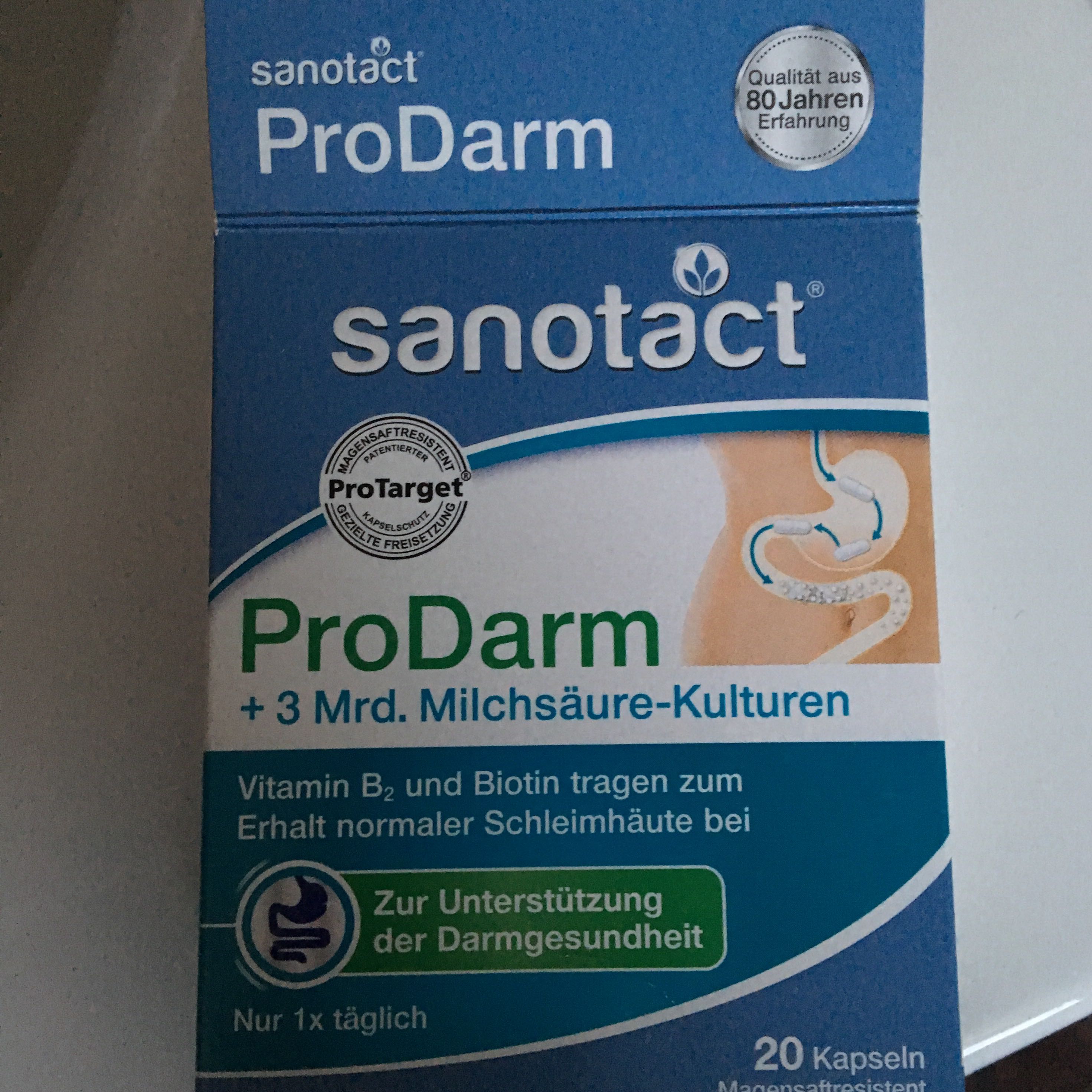 Durchfall durch Sanotact ProDarm? (Gesundheit und Medizin