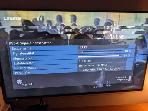 DVB-C Empfang nur bei bestimmten Sendern kaputt?