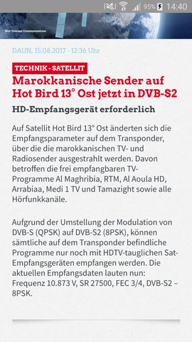 Screen - (Fernsehen, SAT-Anlage)