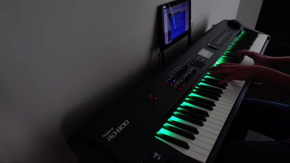 E Piano Led Einbauen Leuchttasten Computer Technik Musik