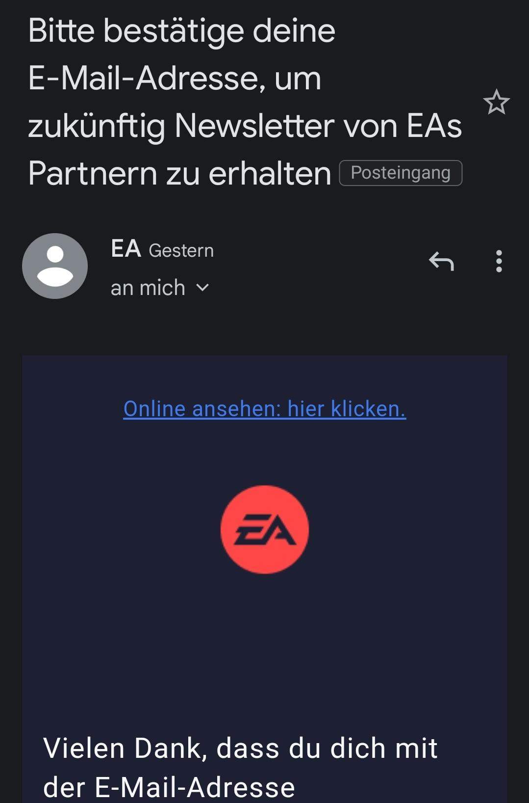 Ea email newslater abmelden? (PC, PlayStation 4, PlayStation)