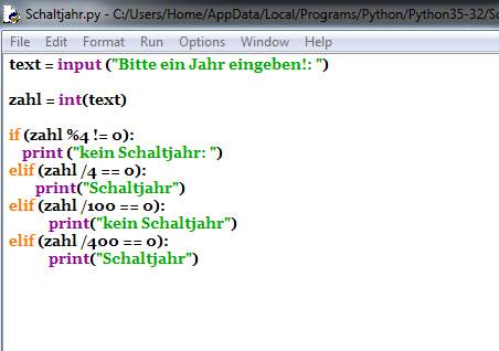 Easy Python Code hilfe? (Programm, programmieren)