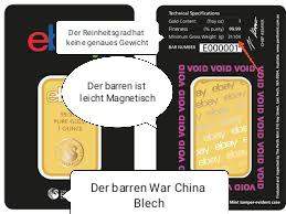 Ebay Goldbarren Fake Falschung Reingefallen Wie Man Es In Zukunft Vermeiden Tut Gib Es Tricks Gold