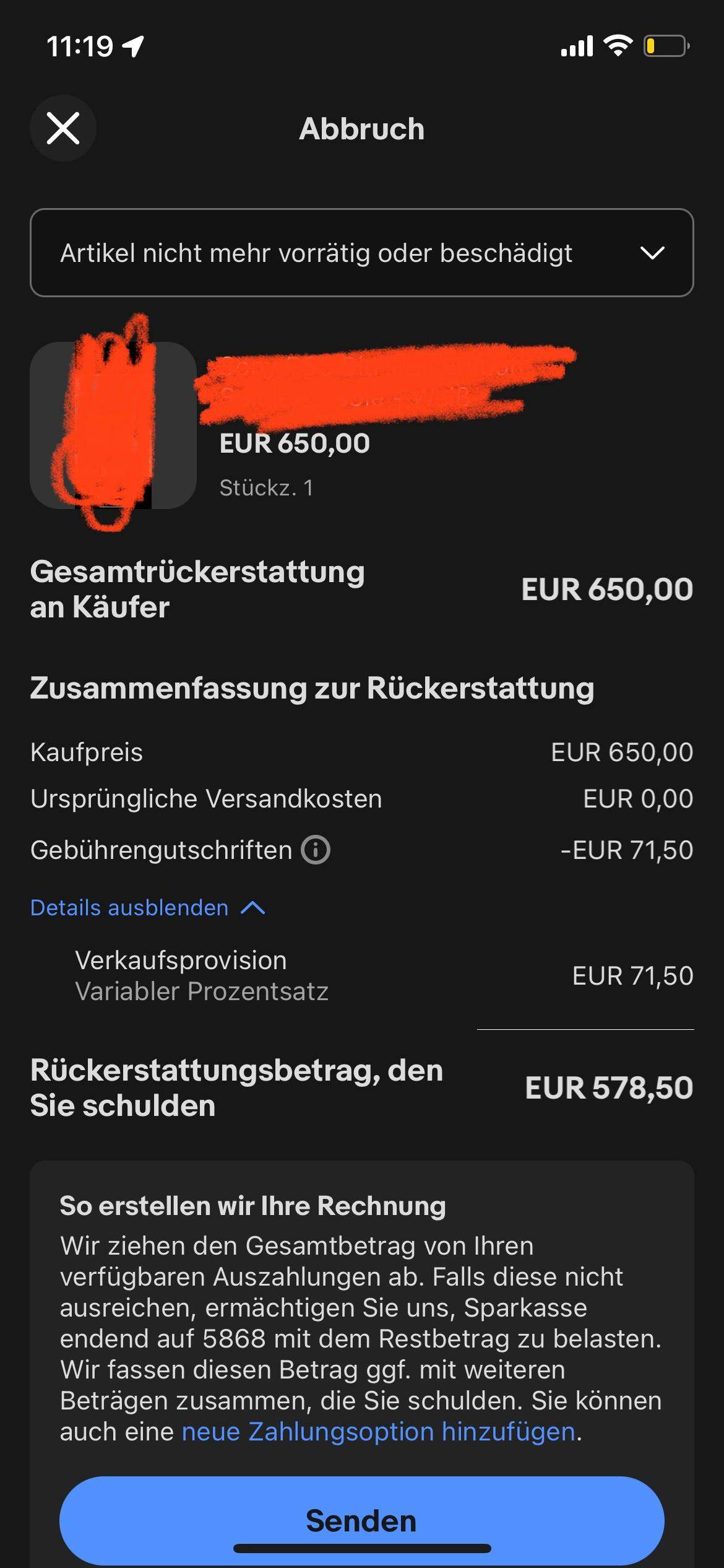 EBay verkauf abbrechen Kosten? (Recht, verkaufen, Kauf)