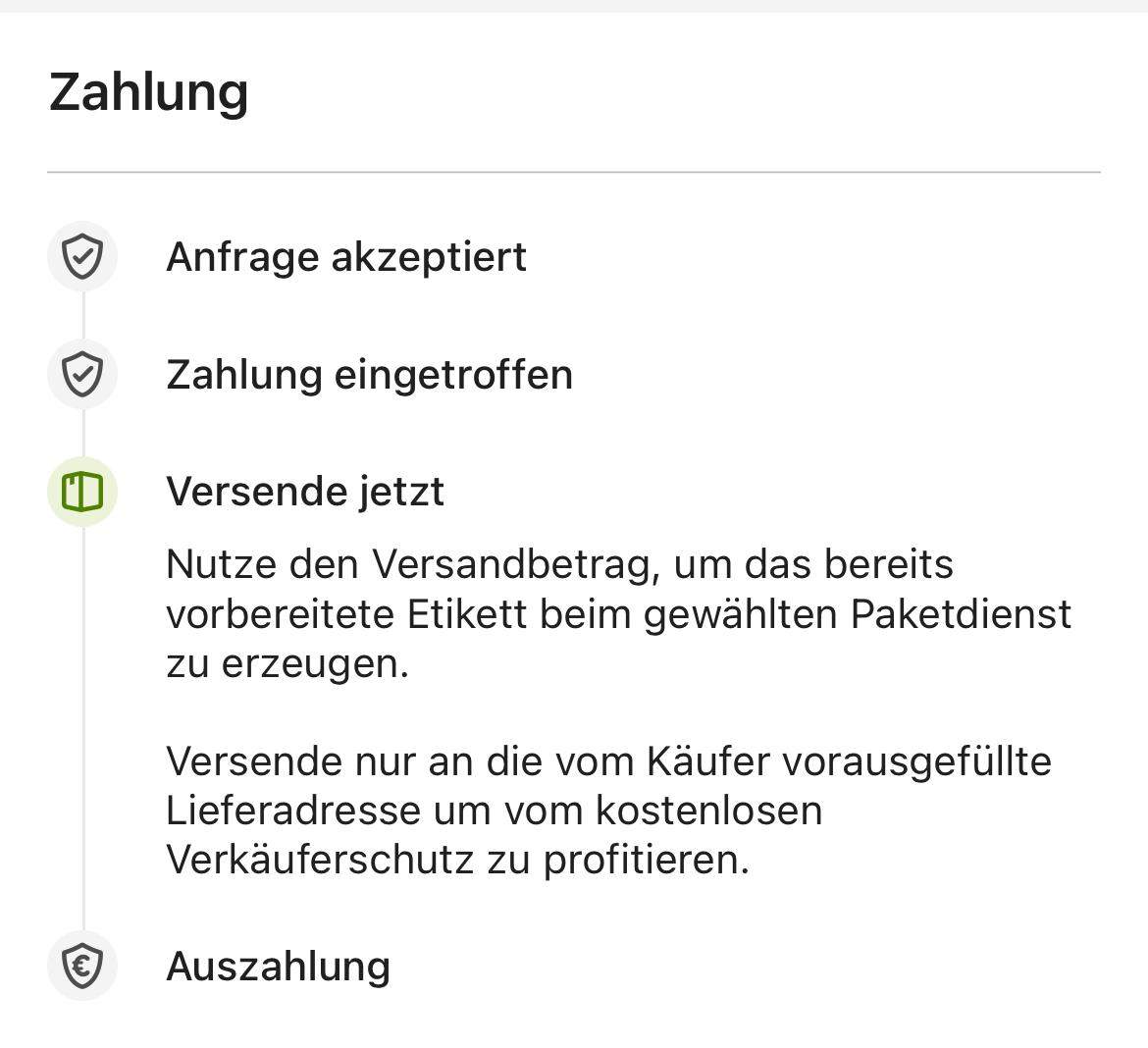 Ebay Kleinanzeigen Bezahlfunktion? (Post, Versand, Bestellung)