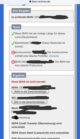Ebay Kleinanzeigen Iban Nicht Korrekt Geld Trotzdem Uberweisen Bank