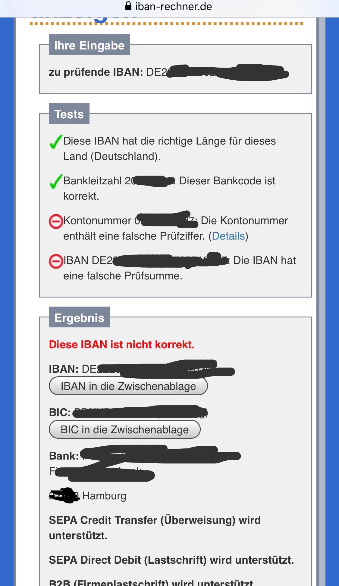 Ebay Kleinanzeigen Iban Nicht Korrekt Geld Trotzdem Uberweisen Bank