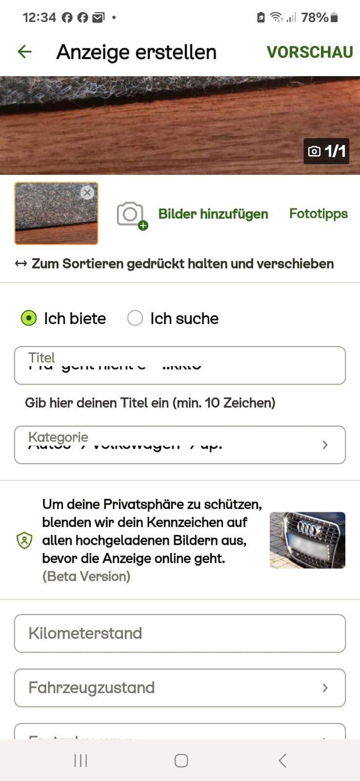 Ebay Kleinanzeigen Bilder Werden Nur Halb Angezeigt