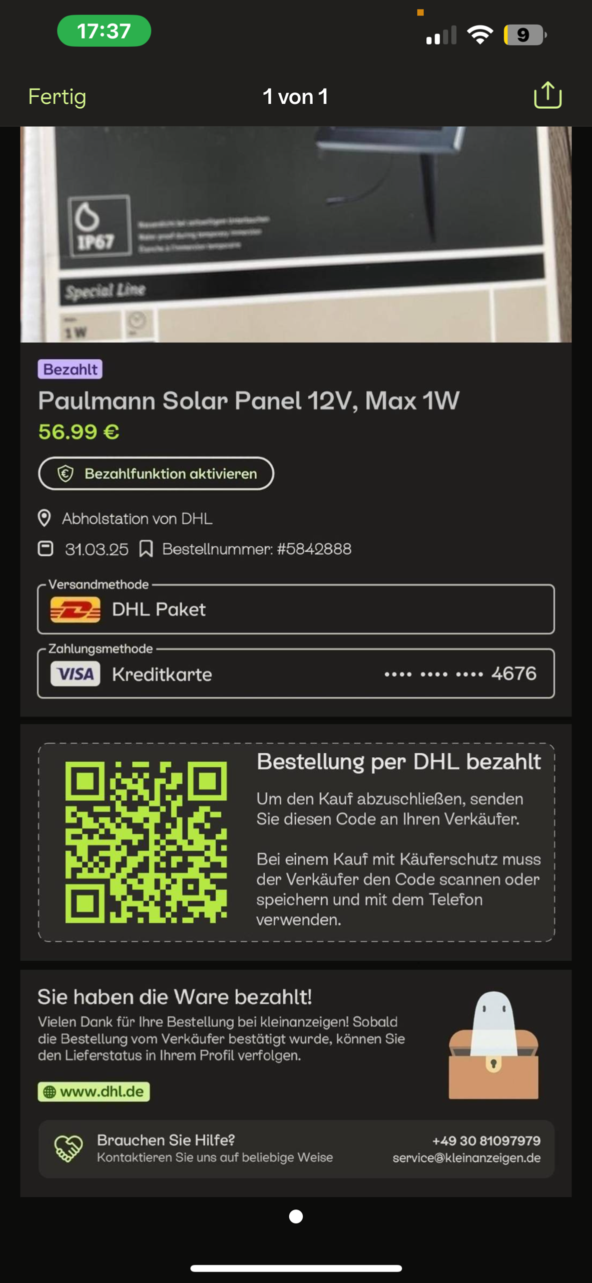 ERFAHRUNG MIT SICHER BEZAHLEN BEI KLEINANZEIGEN R DE visual data 6