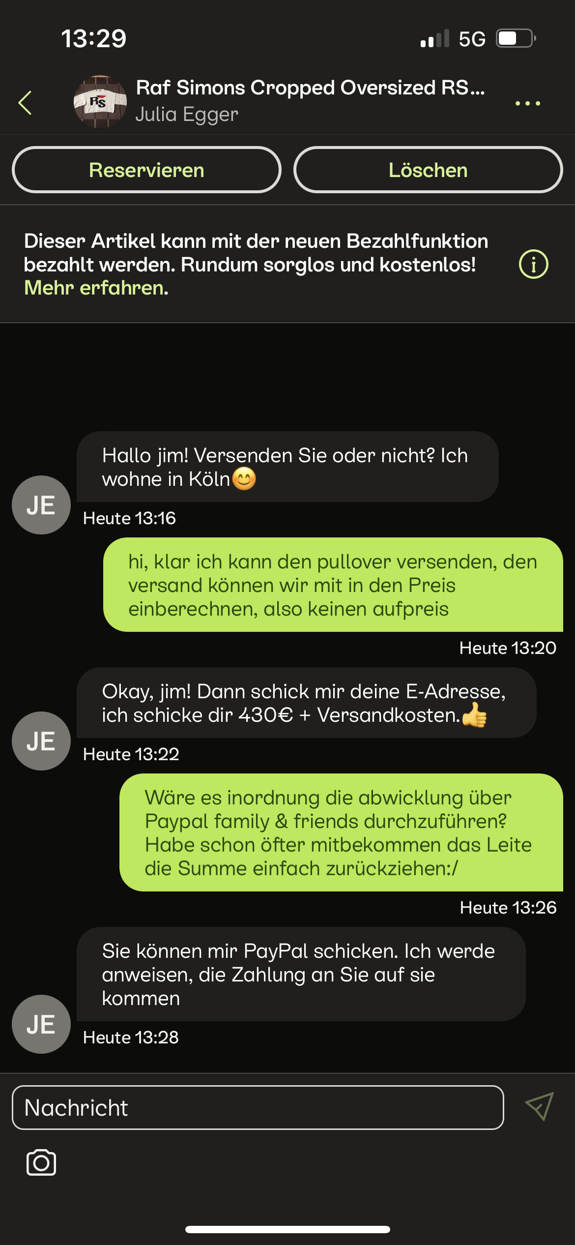 (Ebay) Kleinanzeigen suspekte Käufer? (Versand, PayPal, Betrug)