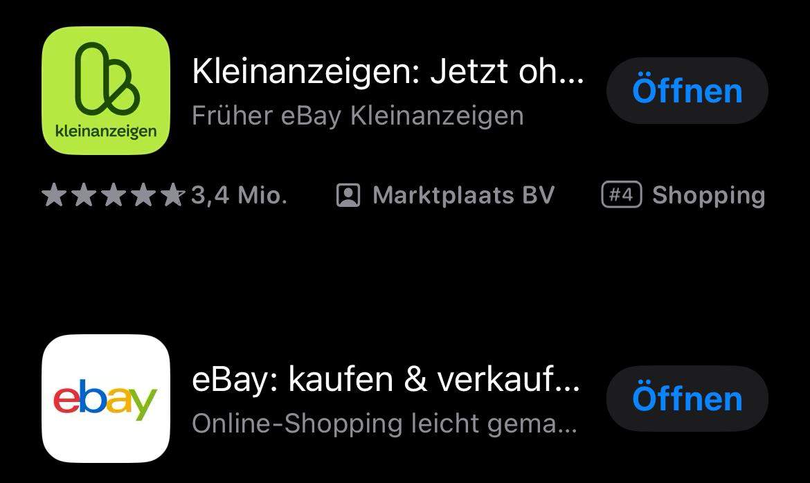 Ebay und Kleinanzeigen? (Webseite)