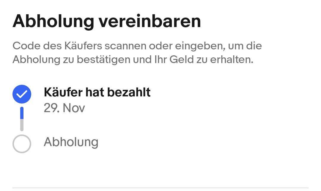 Ebay verkauf abholung durch Käufer? (Versand, Bestellung, Käuferschutz)