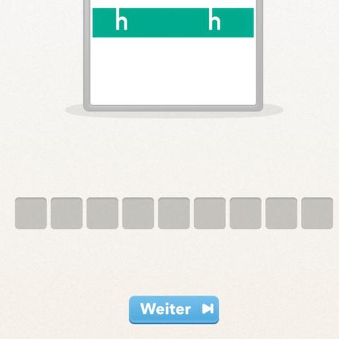Das ist das Rätsel zu Ebene 22
 - (Deutschland, iPhone, Marke)