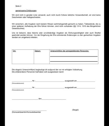 Ehefähigkeitszeugnis Hilfe? (Recht, Jura, Ehe)