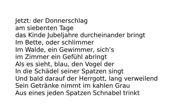 Ehrliche Meinung Zu Diesem Verwirrenden Gedicht Literatur