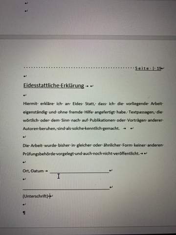 Eidesstattliche Erklarung Ausfullen Hausarbeit Seminararbeit Eidesstattliche Erklaerung