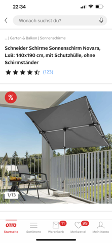 Eignet sich dieser Sonnenschirm ohne Bedachung auf dem Balkon?