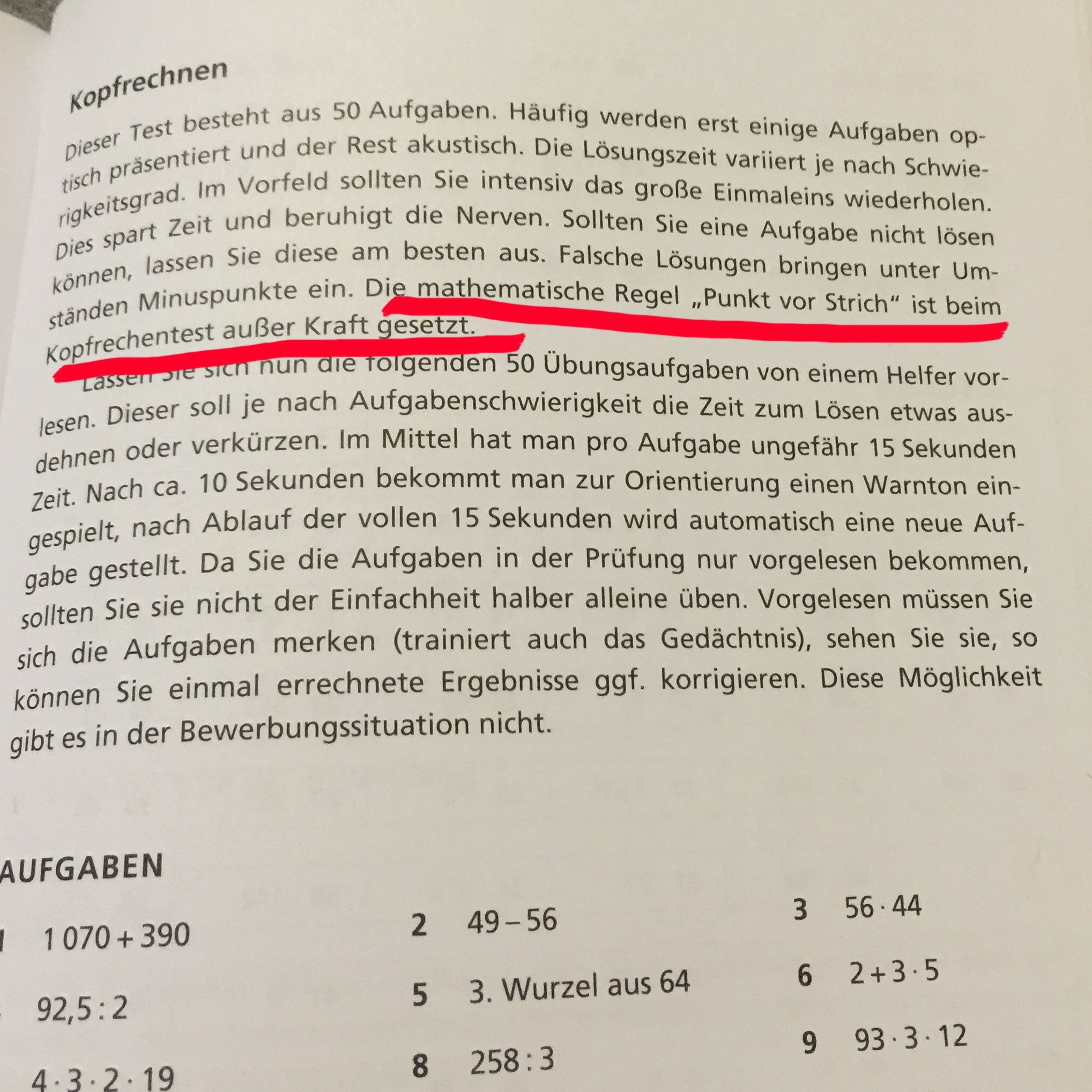 Eignungstest Polizei Kopfrechnennnn Schule Mathe Ausbildung