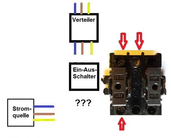 Ein-Ausschalter richtig anschließen (Anschluss)