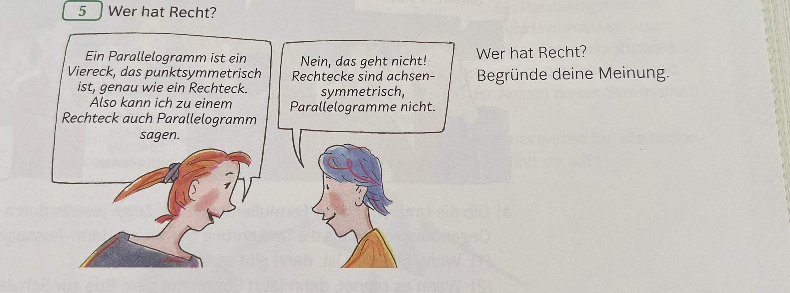 ein parallelogram ist ein viereck das punktsymetrisch ist genau wie das