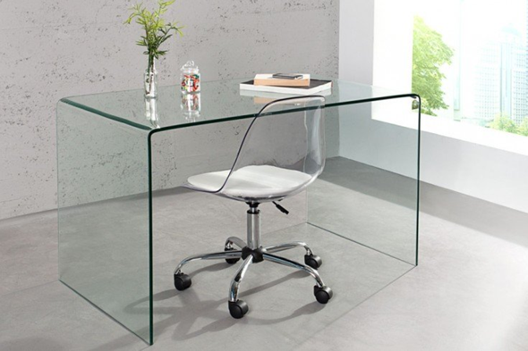 Ein Schreibtisch aus Glas, wie würde euch das gefallen?