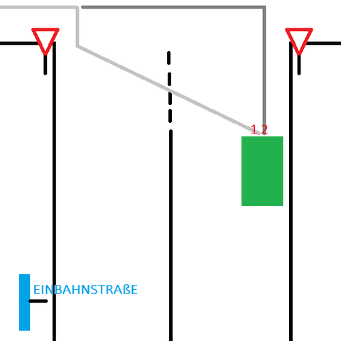 Einbahnstraße links? (Auto, Fahrschule, Straßenverkehr)