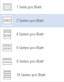 Wie kann man bei Word Eine A4 Seite als Querformat in beim drucken als