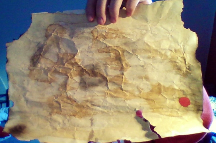 Eine möglichst alt aussehende Schatzkarte machen? :D (Schrift)