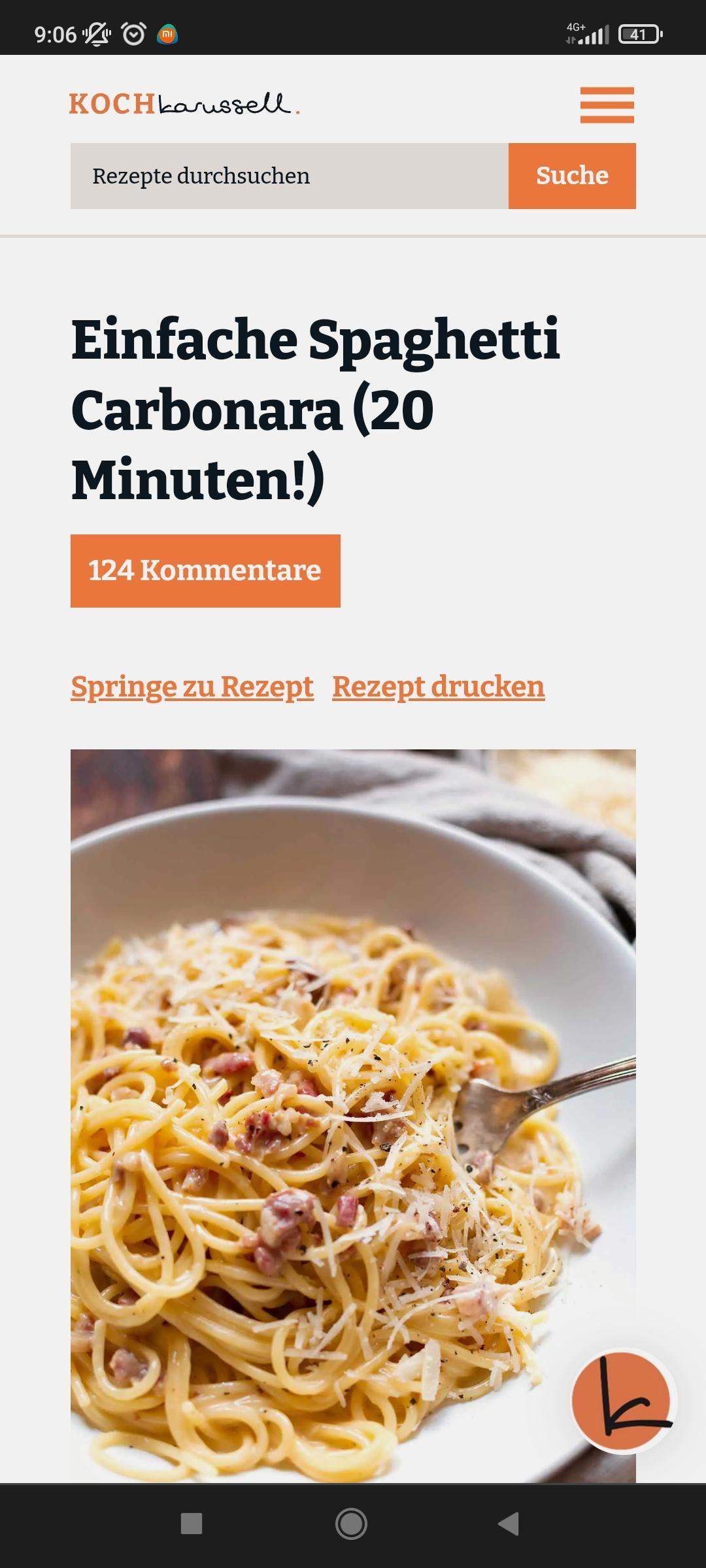 Einfache Spaghetti Carbonara? (Kochen und Backen, italienische Küche, mediterran)