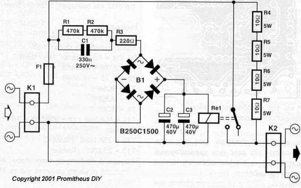 Spannungsgesteuerte Einschaltstrombegrenzung - (Elektronik, Elektrotechnik)