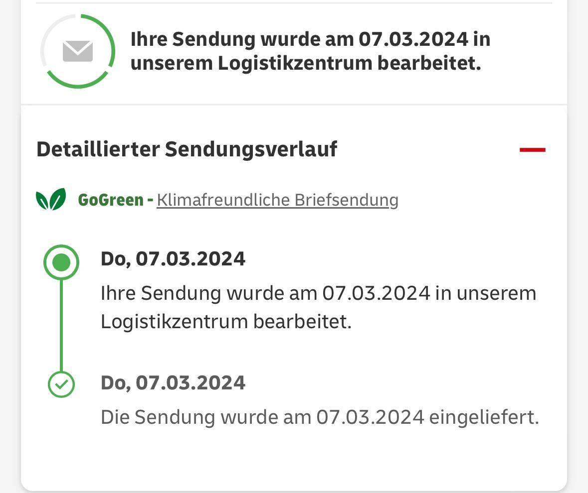 Die Sendung Wurde In Unserem Logistikzentrum Bearbeitet Einschreiben international? (DHL, Brief, Sendungsverfolgung)