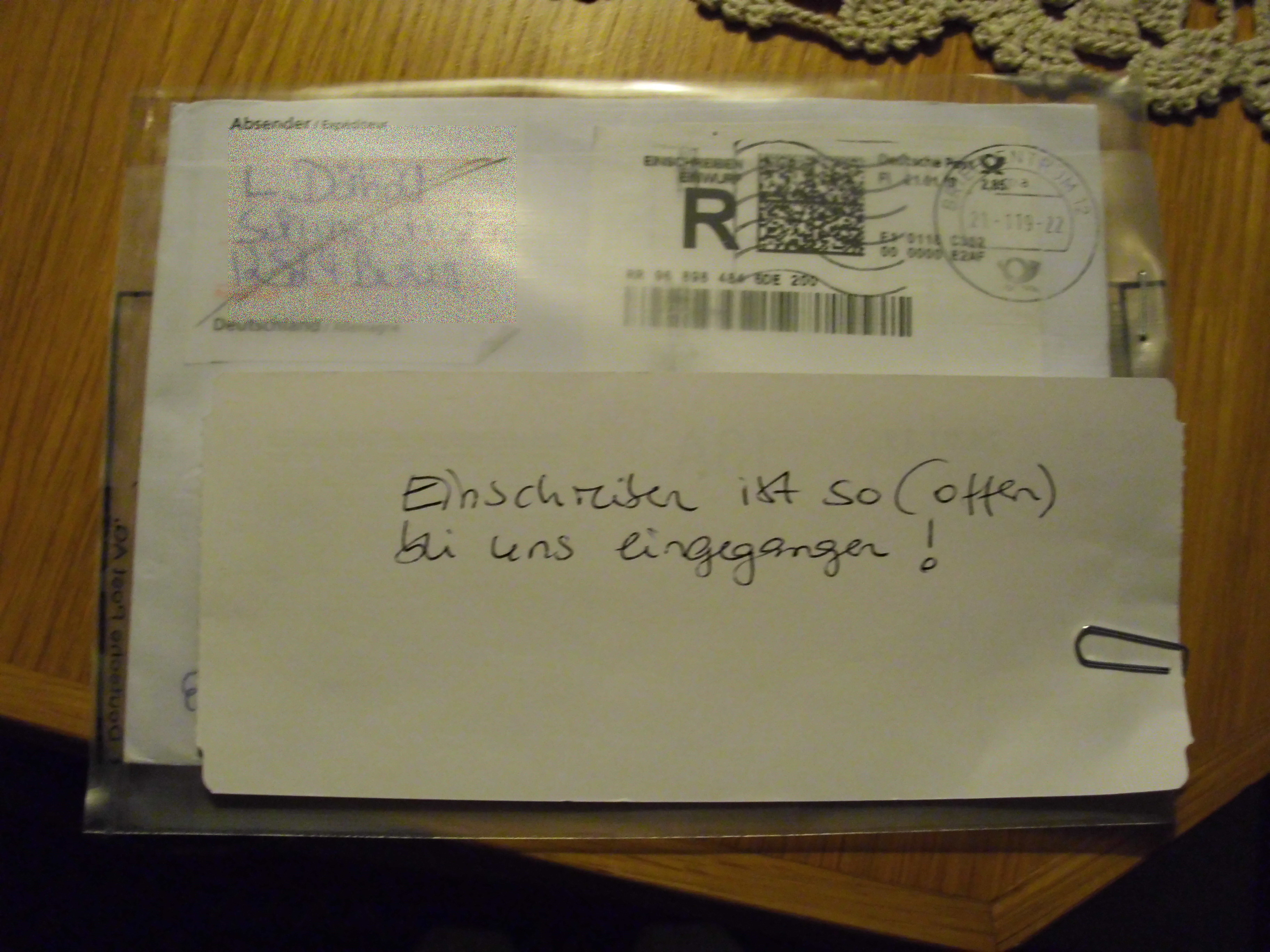 Einschreiben Versichert Aber Kein Anspruch Auf Ruckerstattung Recht Post