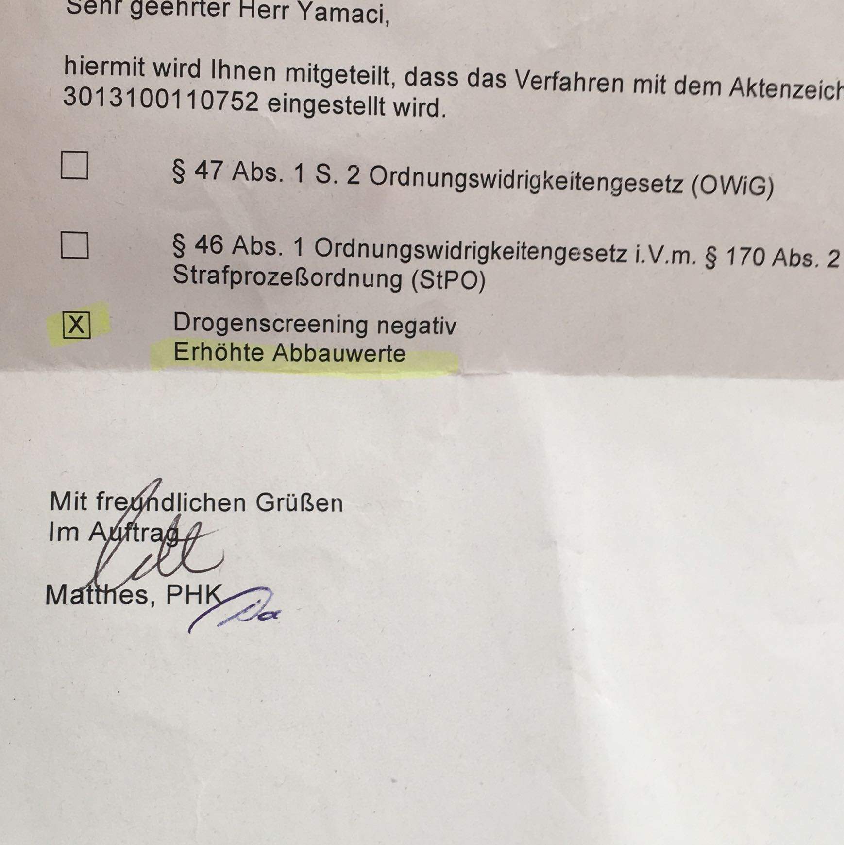 Ab wann meldet sich die Führerscheinstelle wegen BtM-Besitz? Ab wann meldet sich die Führerscheinstelle wegen BtM-Besitz?