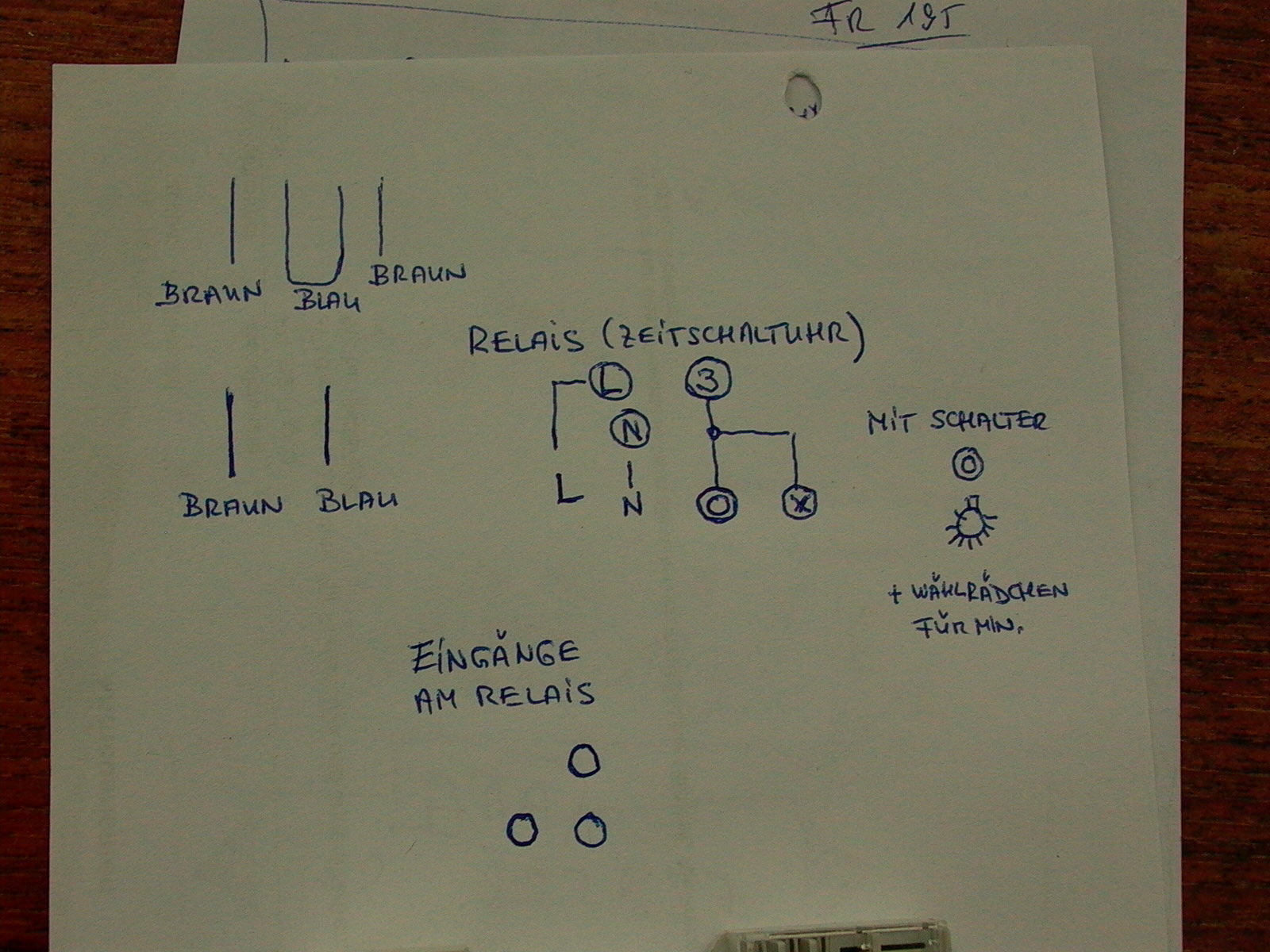 Elektrische Schaltung - Anschluß eines Relais (Installation, elektro