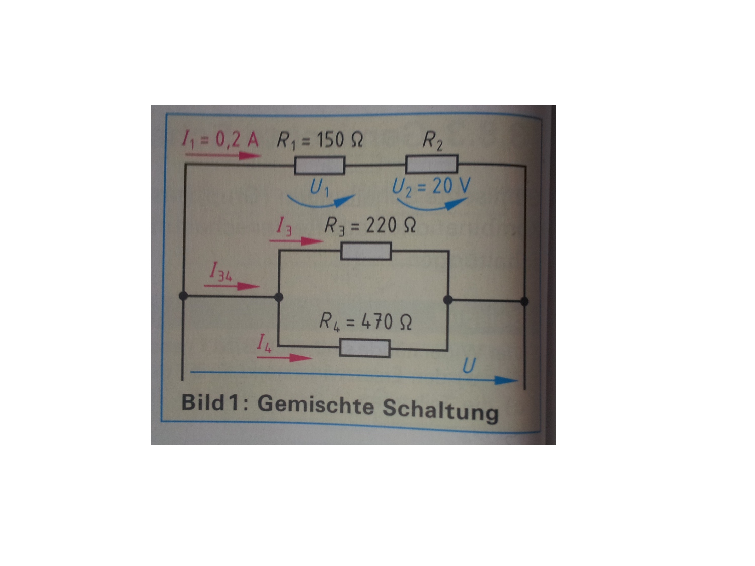 Elektro-Gemischte Schaltung (Serie, Elektrotechnik, Spannung)