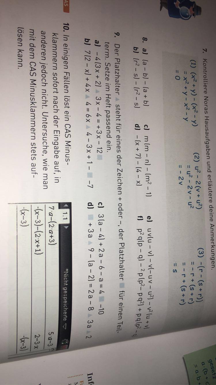 Elemente Der Mathematik 8 Klasse Terme Mit Mehreren Variablen Hilfe Schule Mathe Matheaufgabe