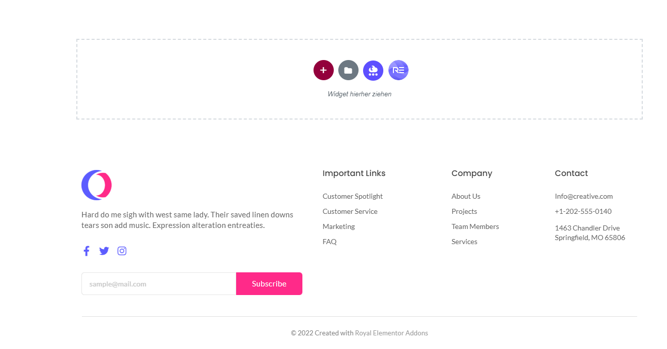 Elementor Footer nicht bearbeitbar? (Webseite, programmieren, HTML)