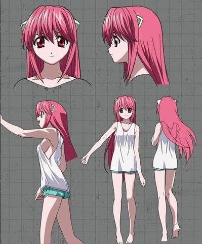 Elfen Lied - Nyu Cosplay Perücke/Wig (Freizeit, Elfenlied)