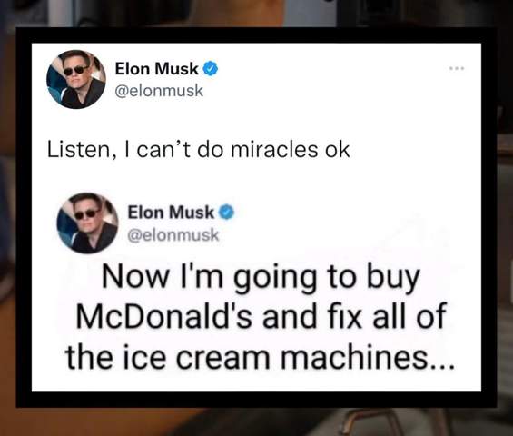 Elon musk will jetzt auch noch McDonald’s kaufen?