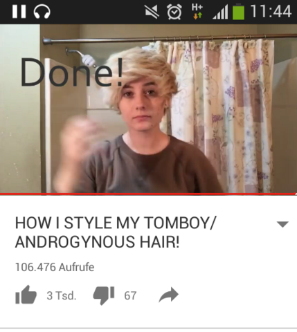 Die Frisur, wenn sie gestylt ist - (Haare, Frisur, tomboy)