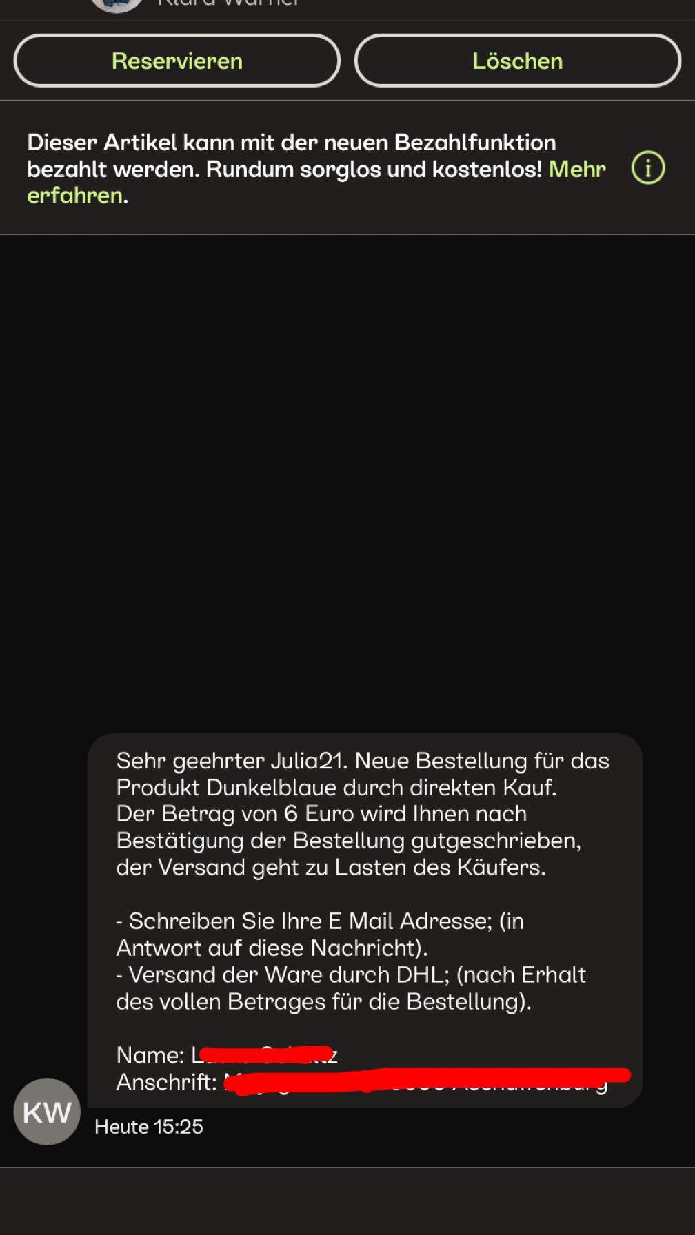 Email address bei eBay Kleinanzeige nötig? (Betrug, Kleinanzeigen)