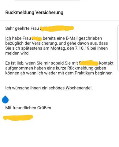 Email so an Praktikumsstelle verschicken? (E-Mail, Praktikumsplatz)