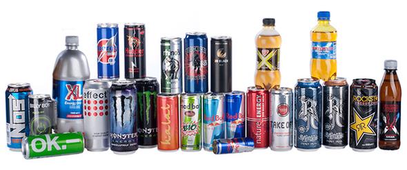 Verschiedene Energy-Drinks von verschiedenen Marken - (Gesundheit und Medizin, Gesundheit, Ernährung)